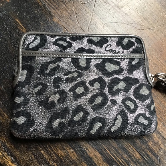 Coach Ocelot Animal Print Wristlet - Picture 2 of 6